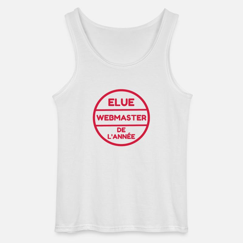 Webmaster Internet Web Geek Website - Gildan Männer Tank Top - Weiß