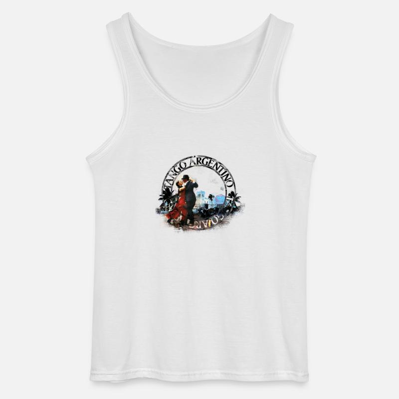 tango - Gildan Männer Tank Top - Weiß