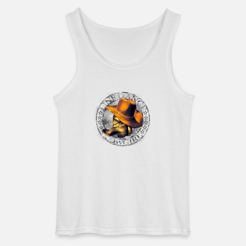 kl_linedance26b - Gildan Männer Tank Top - Weiß
