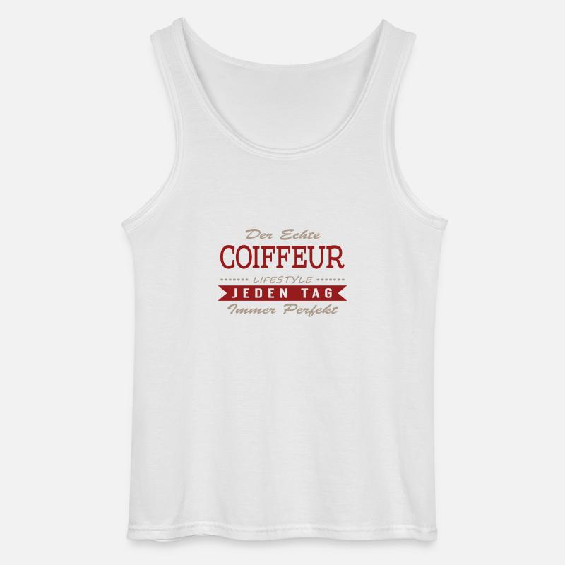 Der echte Coiffeur - Gildan Männer Tank Top - Weiß