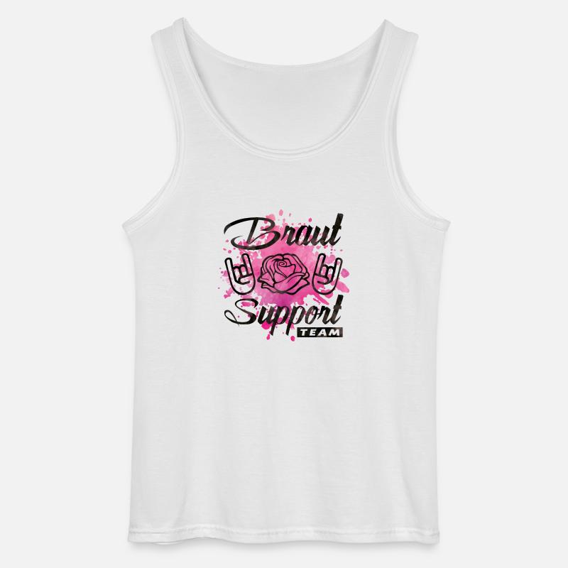 braut support rose party - Gildan Männer Tank Top - Weiß