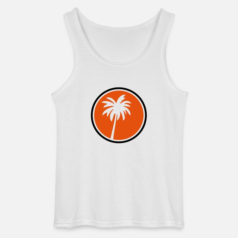 palm kreis - Gildan Männer Tank Top - Weiß