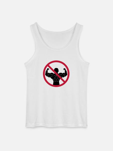 No bodybuilders banned - Gildan Men’s Tank Top - white