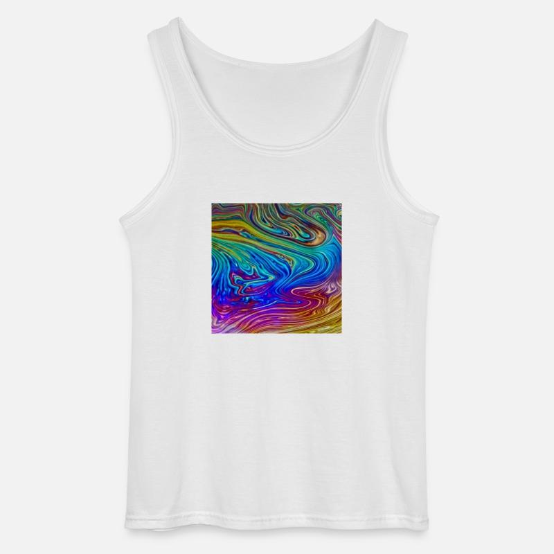 Farbenfroh bunt - Gildan Männer Tank Top - Weiß
