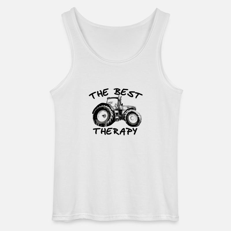 Traktor - Gildan Männer Tank Top - Weiß
