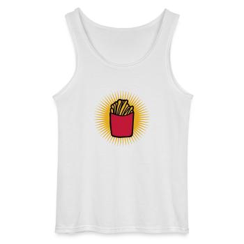 Strahlen Pommes Frites - Gildan Männer Tank Top - Weiß - Vorne - AI Model Male 185 dark (185cm)