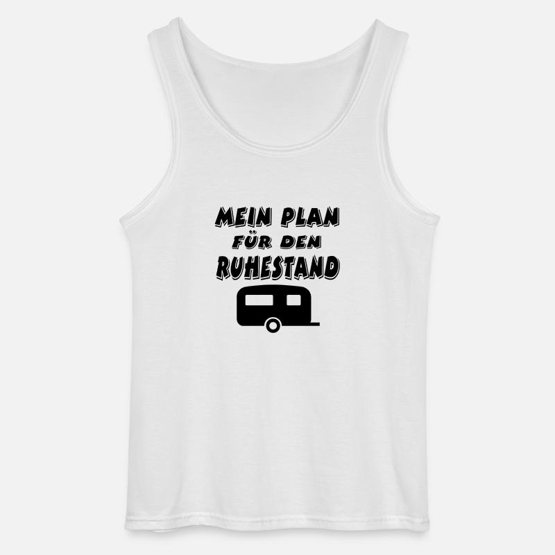 Camping - Gildan Männer Tank Top - Weiß