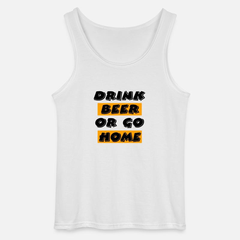 Bier - Gildan Männer Tank Top - Weiß