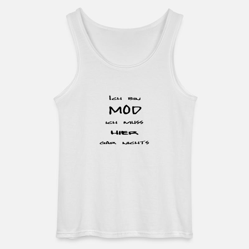 Ich bin Mod - Gildan Männer Tank Top - Weiß