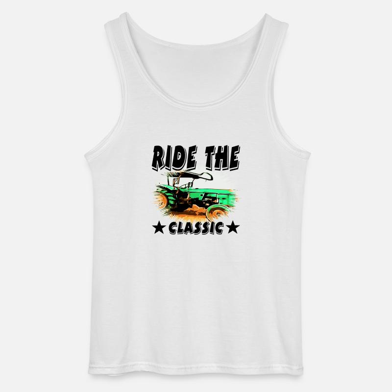 Traktor - Gildan Männer Tank Top - Weiß