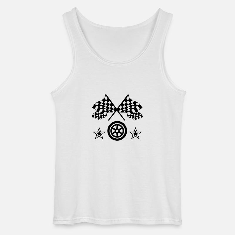Auto - Gildan Männer Tank Top - Weiß