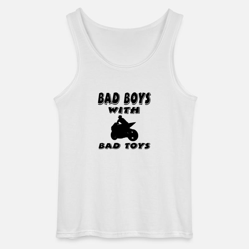 Motorrad - Gildan Männer Tank Top - Weiß