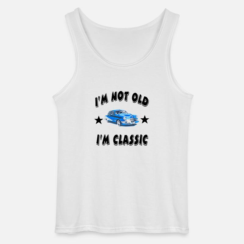Auto - Gildan Männer Tank Top - Weiß