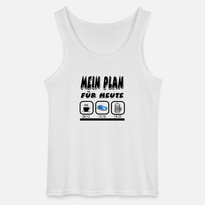 Auto - Gildan Männer Tank Top - Weiß