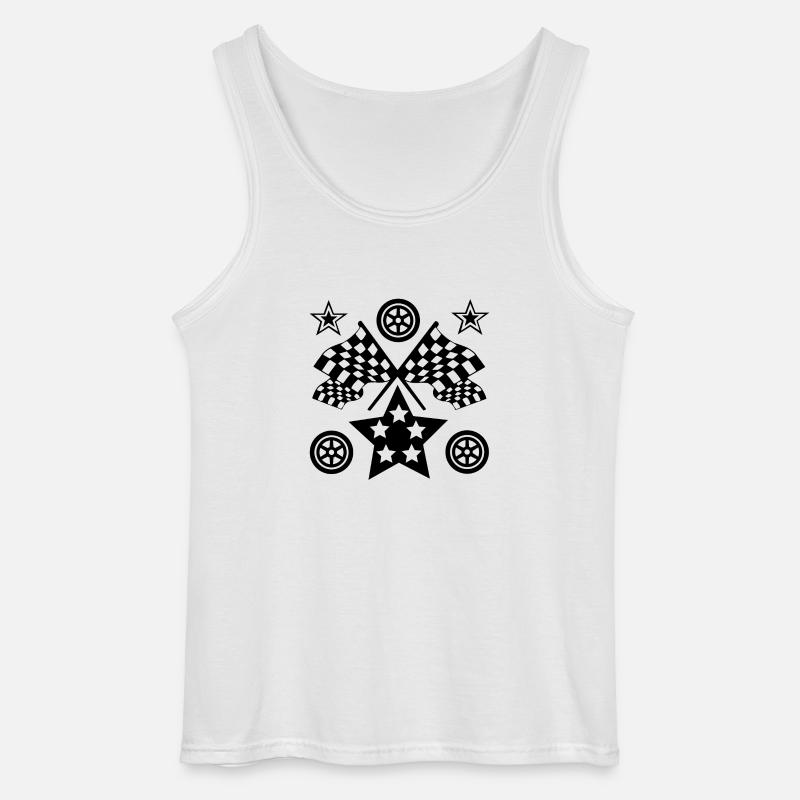 Auto - Gildan Männer Tank Top - Weiß