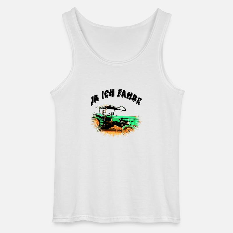 Traktor - Gildan Männer Tank Top - Weiß