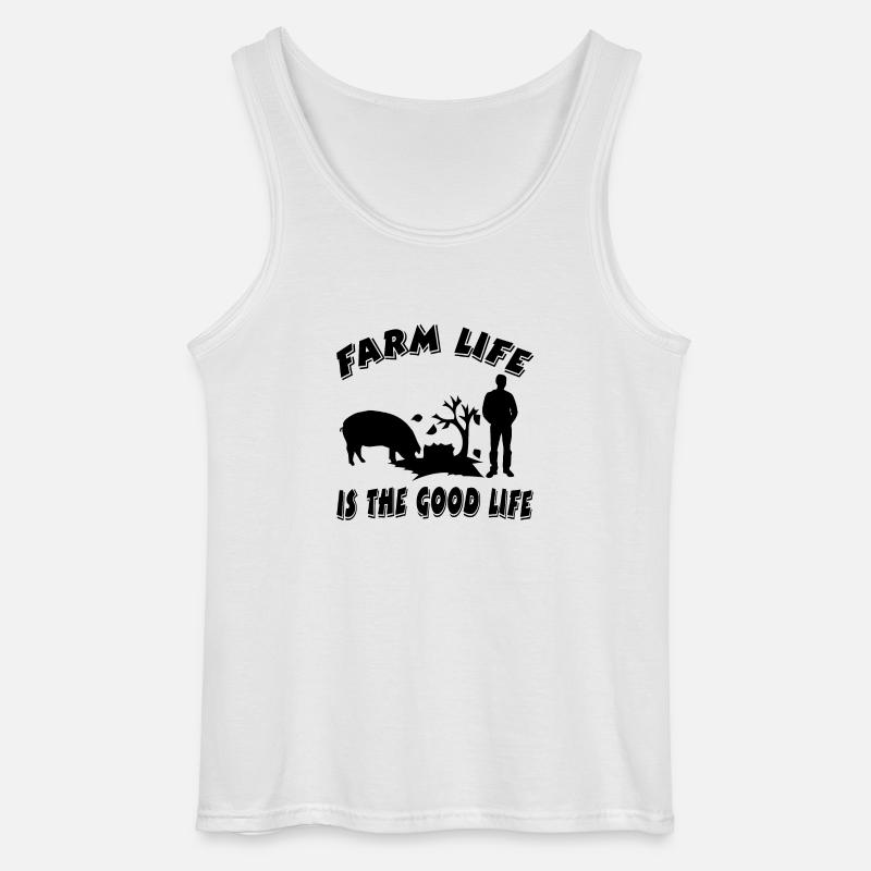Bauernhof - Gildan Männer Tank Top - Weiß