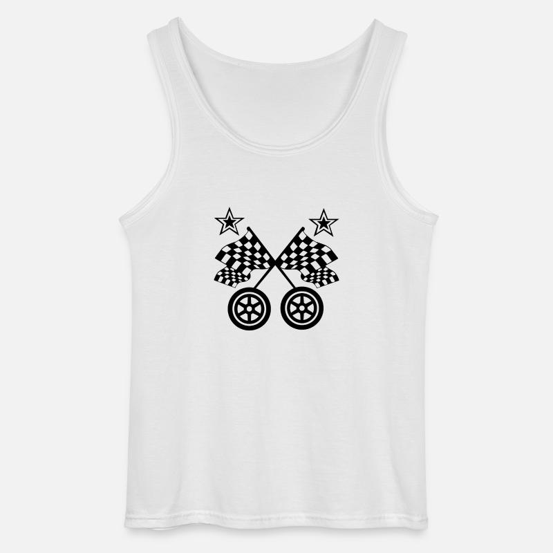Auto - Gildan Männer Tank Top - Weiß