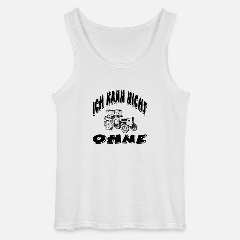 Traktor - Gildan Männer Tank Top - Weiß