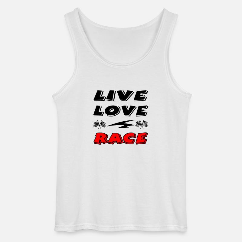 Auto - Gildan Männer Tank Top - Weiß