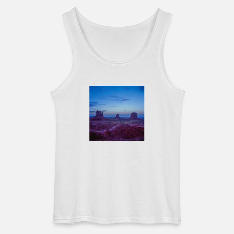 Monument Valley - Gildan Männer Tank Top - Weiß