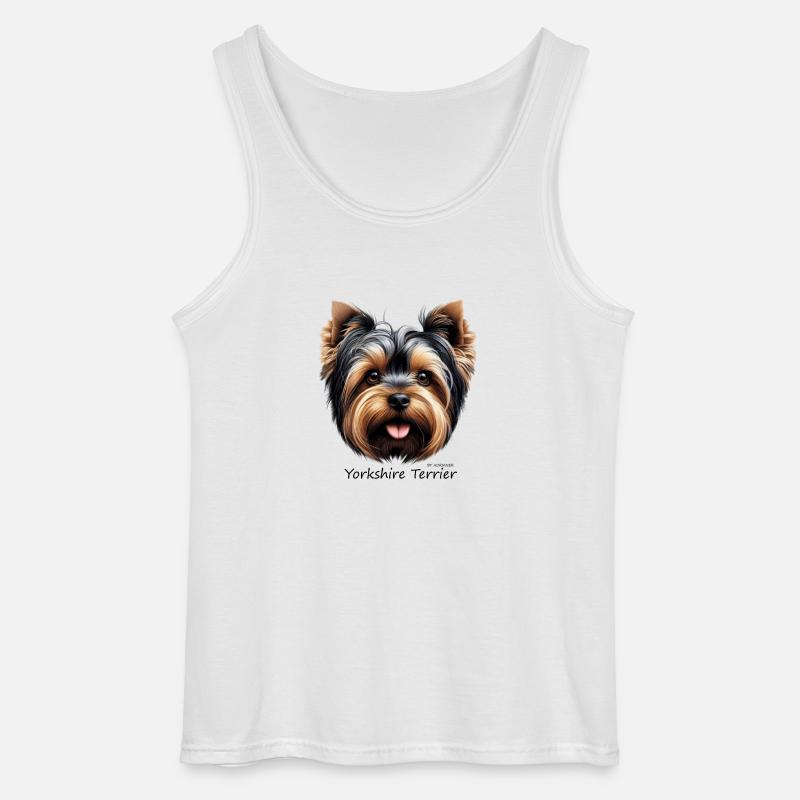 Yorkshire Terrier - Gildan Männer Tank Top - Weiß