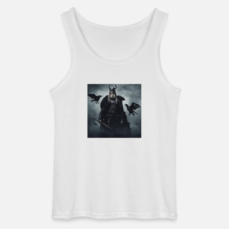 Raben Odins - Gildan Männer Tank Top - Weiß
