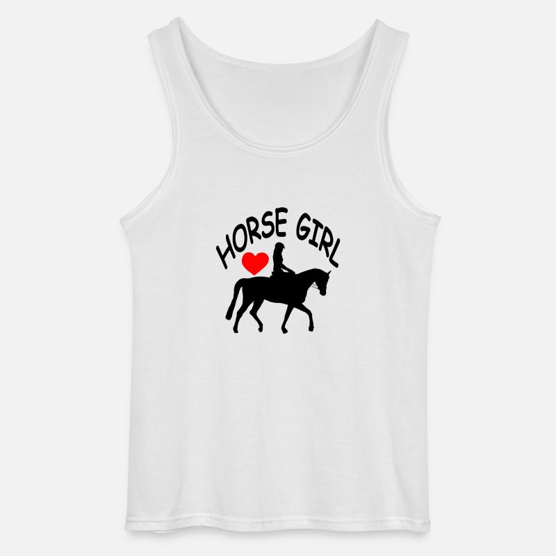 Pferd - Gildan Männer Tank Top - Weiß