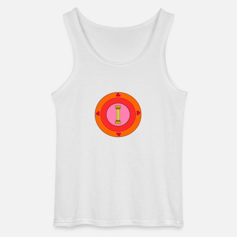Emblem mit Säule - Gildan Männer Tank Top - Weiß