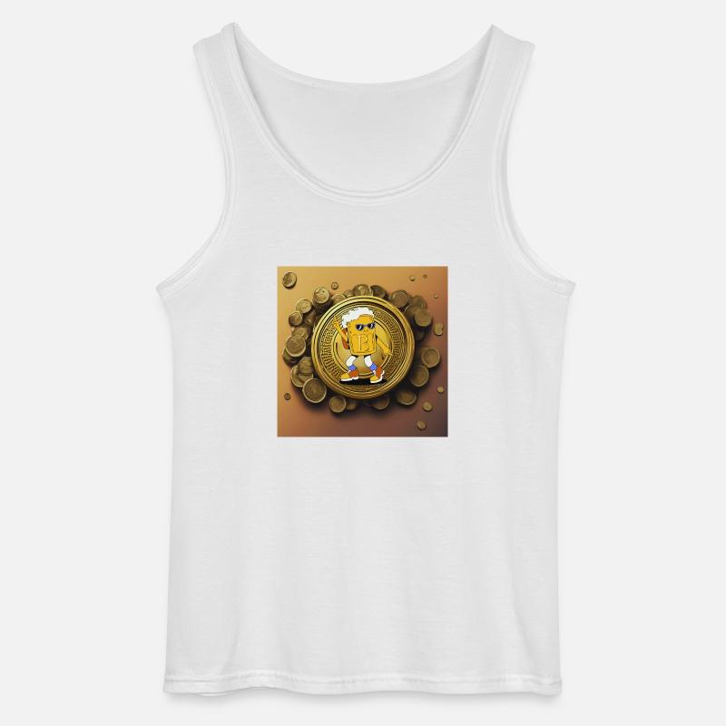 Dancing Beerman - Gildan Männer Tank Top - Weiß