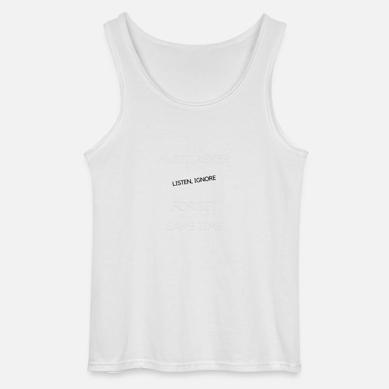 Multitasking Multitasker - Gildan Männer Tank Top - Weiß