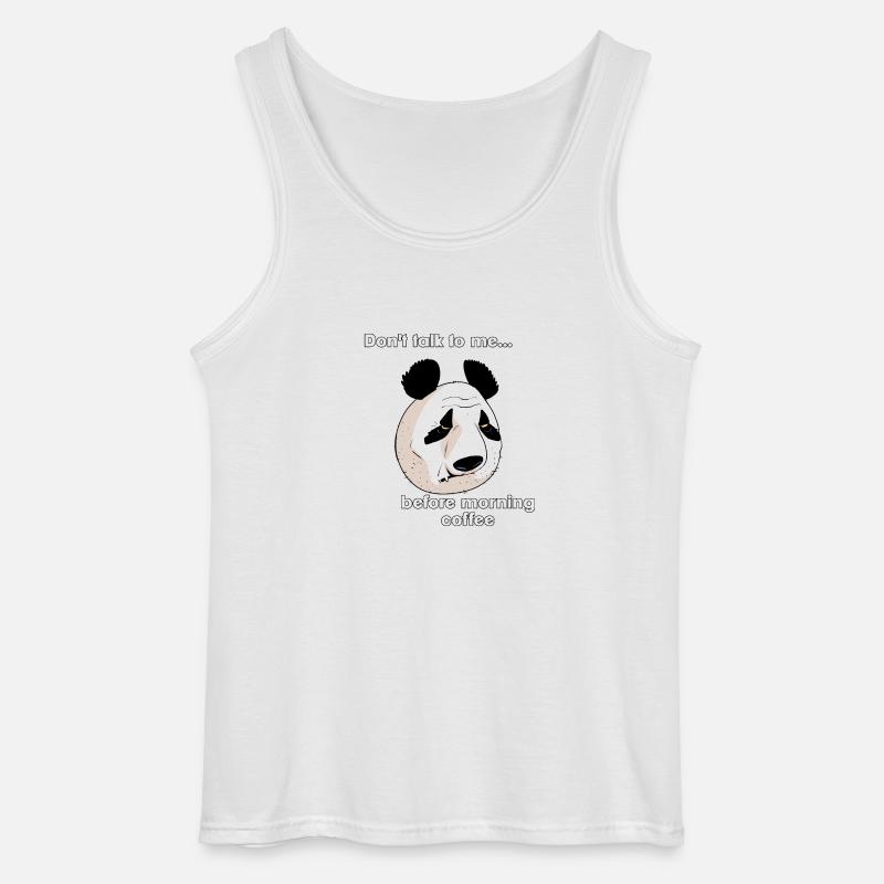 Morgenkaffee (englische Version) - Gildan Männer Tank Top - Weiß