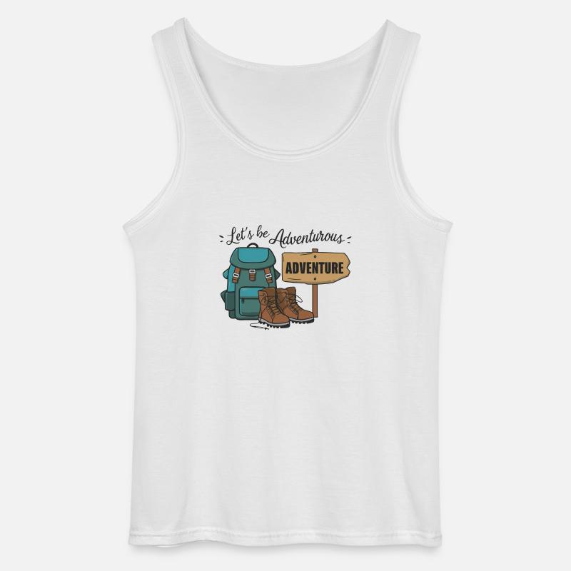 Lass uns abenteuerlich sein. - Gildan Männer Tank Top - Weiß