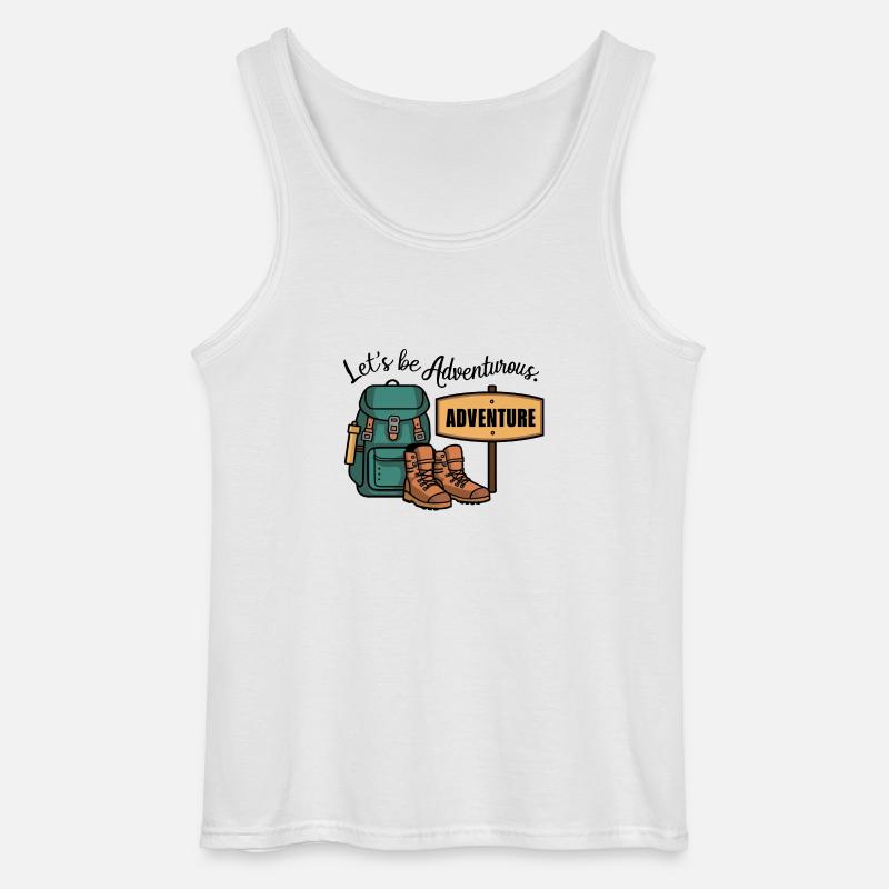 Lass uns abenteuerlich sein. - Gildan Männer Tank Top - Weiß