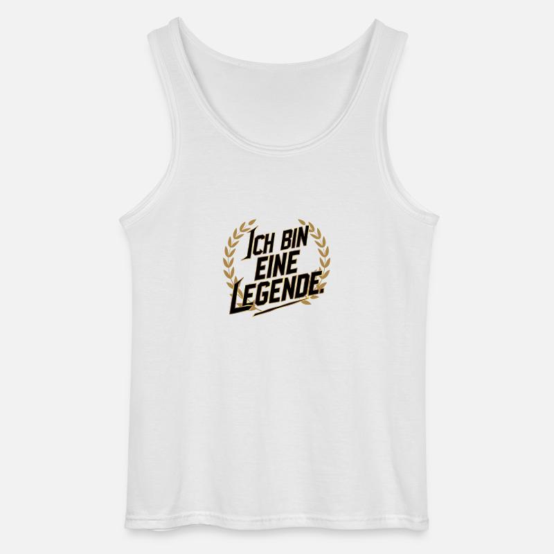 Ich bin eine Legende - Gildan Männer Tank Top - Weiß