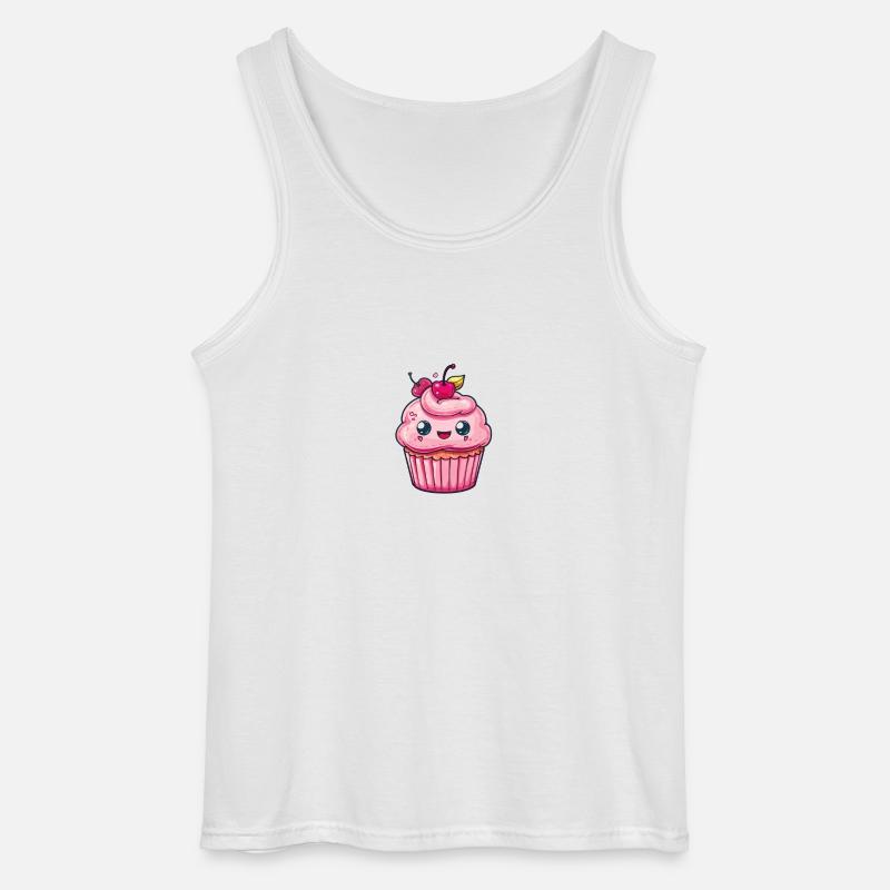 Conception de cupcake mignon - Débardeur Gildan Homme - blanc
