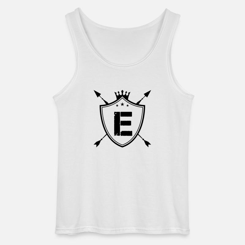 wappen e - Gildan Männer Tank Top - Weiß
