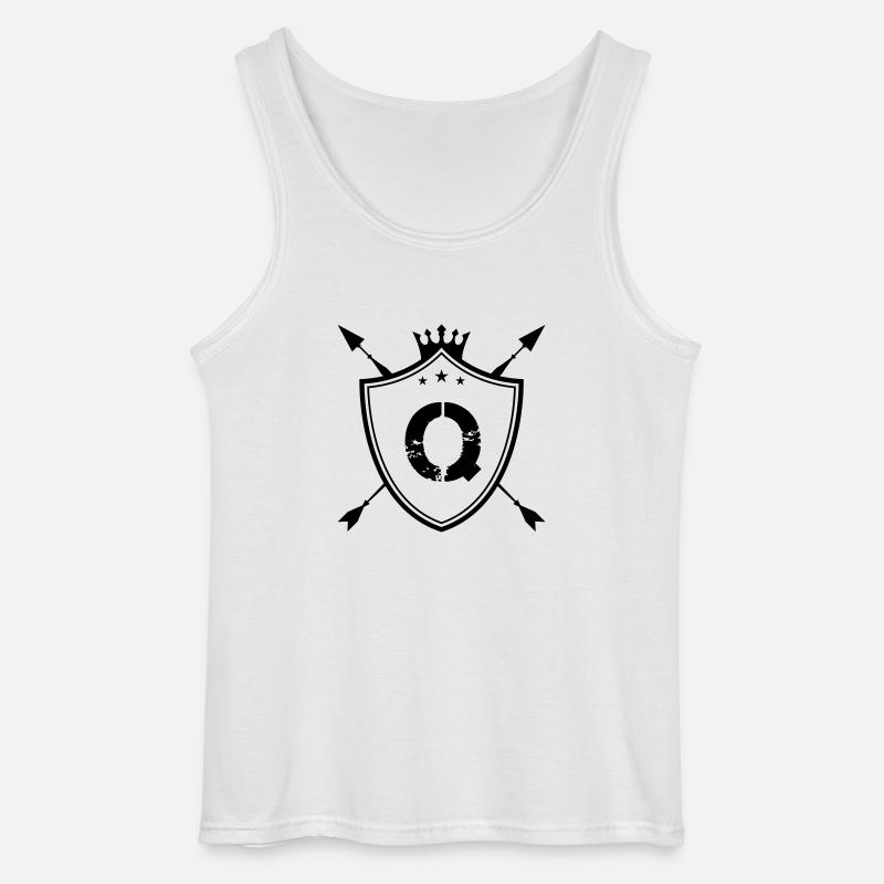 wappen q - Gildan Männer Tank Top - Weiß