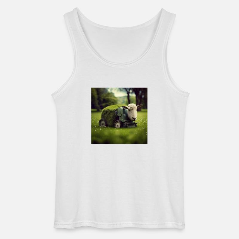 Spielerisches Mähen - Gildan Männer Tank Top - Weiß