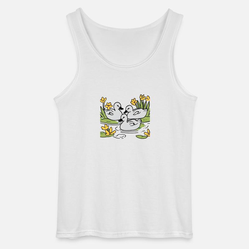 Entchen - Gildan Männer Tank Top - Weiß