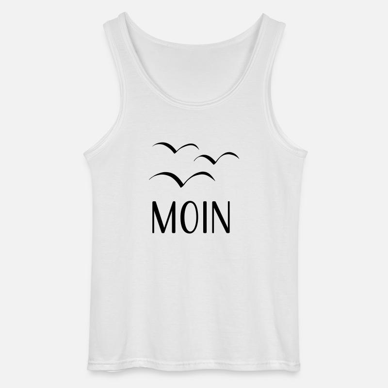 Moin Möwen Nordsee - Gildan Männer Tank Top - Weiß