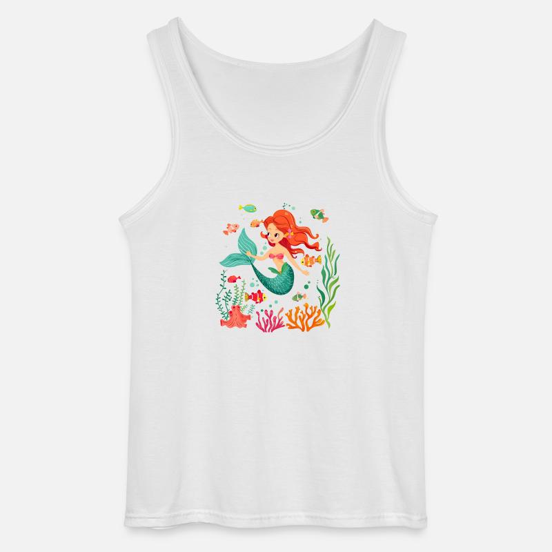 Der Mythos der Meerjungfrau - Gildan Männer Tank Top - Weiß