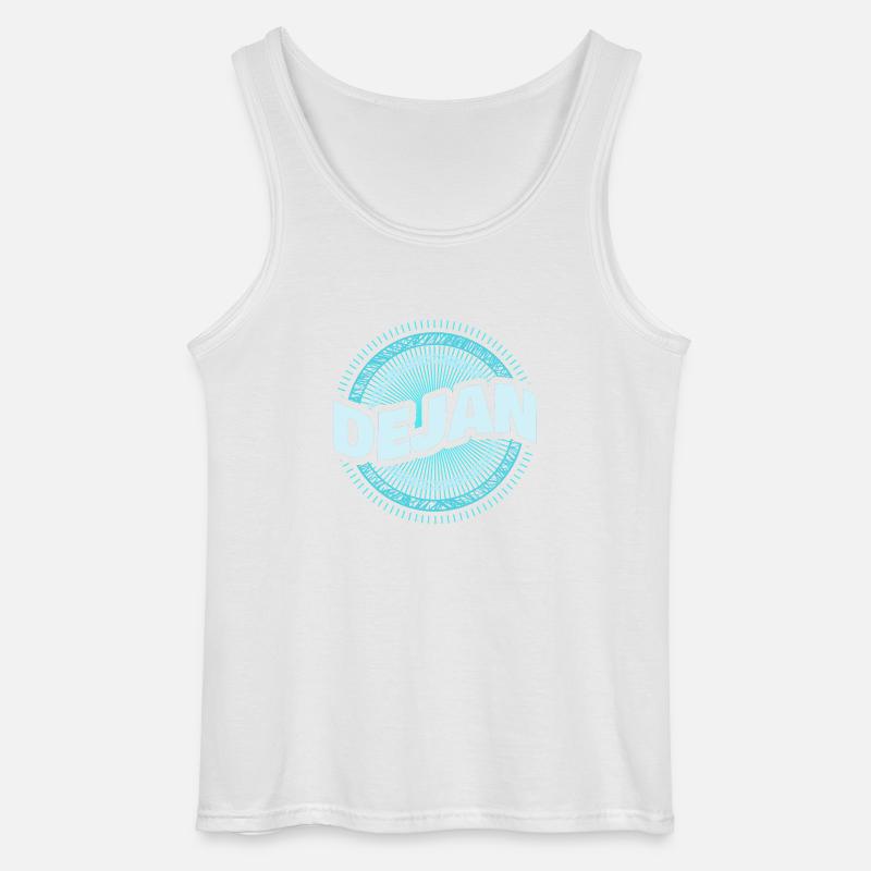 Geschenkidee Dejan - Gildan Männer Tank Top - Weiß