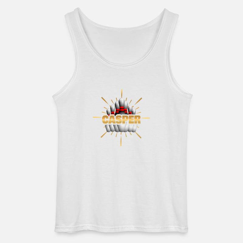 Bowling Casper - Gildan Männer Tank Top - Weiß