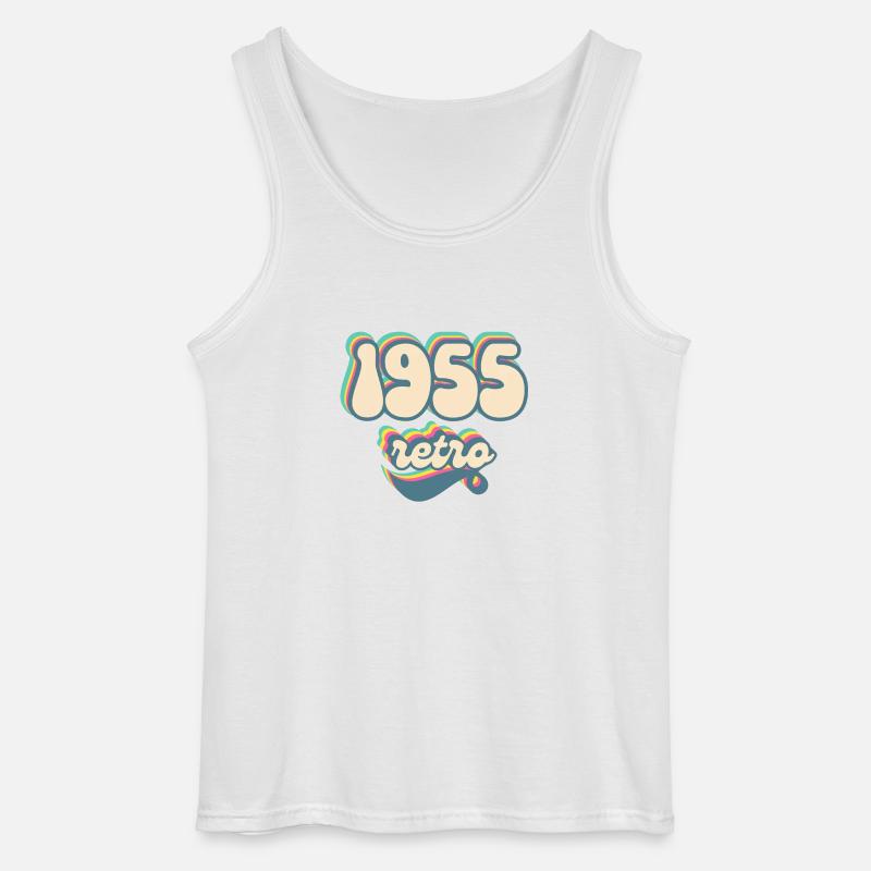1955 Retro Geschenkidee - Gildan Männer Tank Top - Weiß
