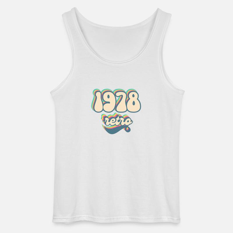 1978 Retro Geschenkidee - Gildan Männer Tank Top - Weiß