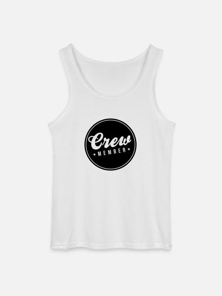 Crew Mitglied - Gildan Männer Tank Top - Weiß