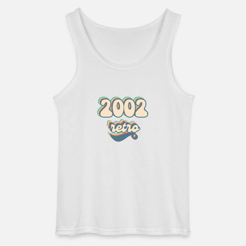 2002 Retro Geschenkidee - Gildan Männer Tank Top - Weiß