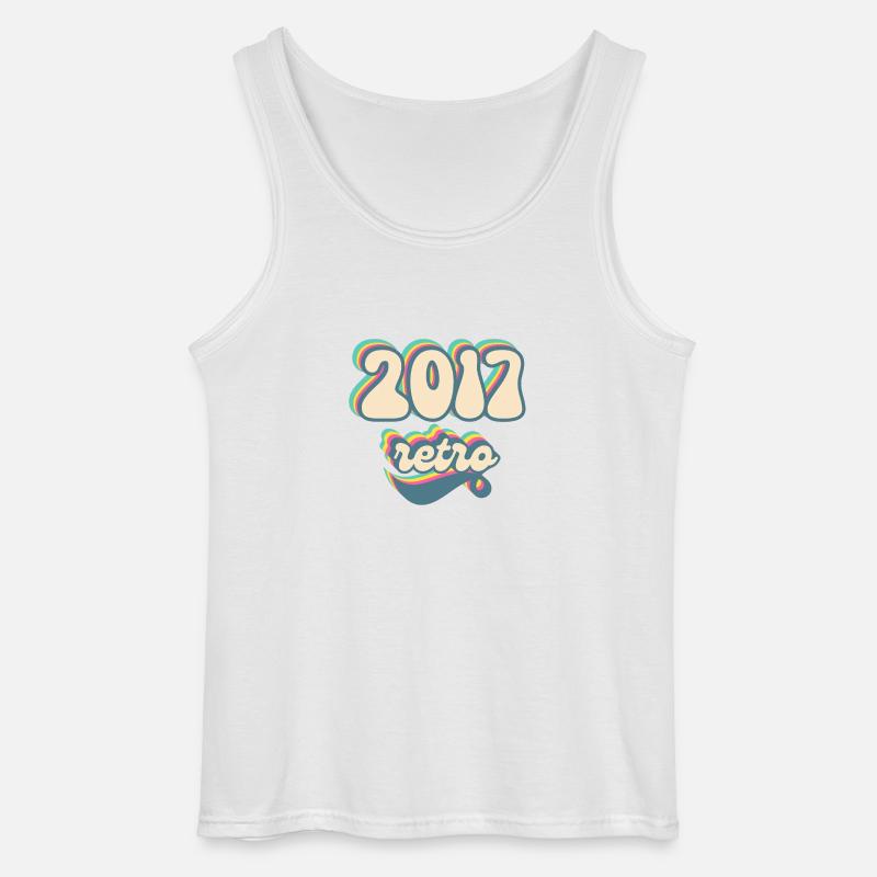 2017 Retro Geschenkidee - Gildan Männer Tank Top - Weiß