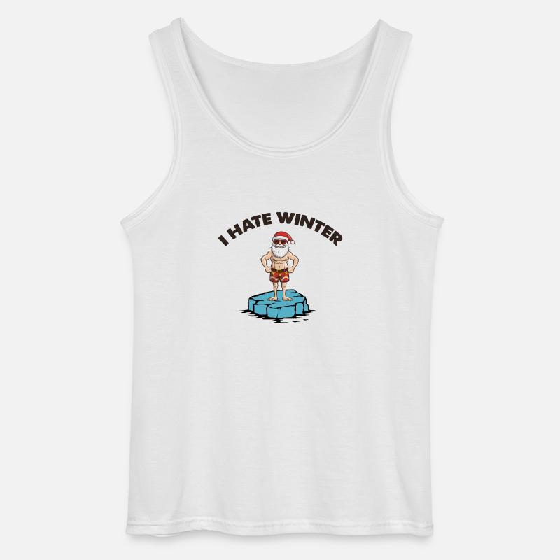 weihnachtsmann eisscholle winter - Gildan Männer Tank Top - Weiß